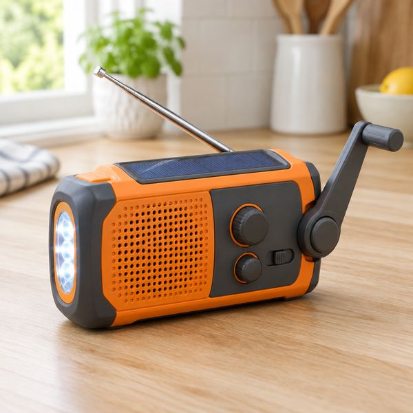 Wind-up emergency radio