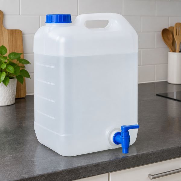 20 litre steel water container with tap